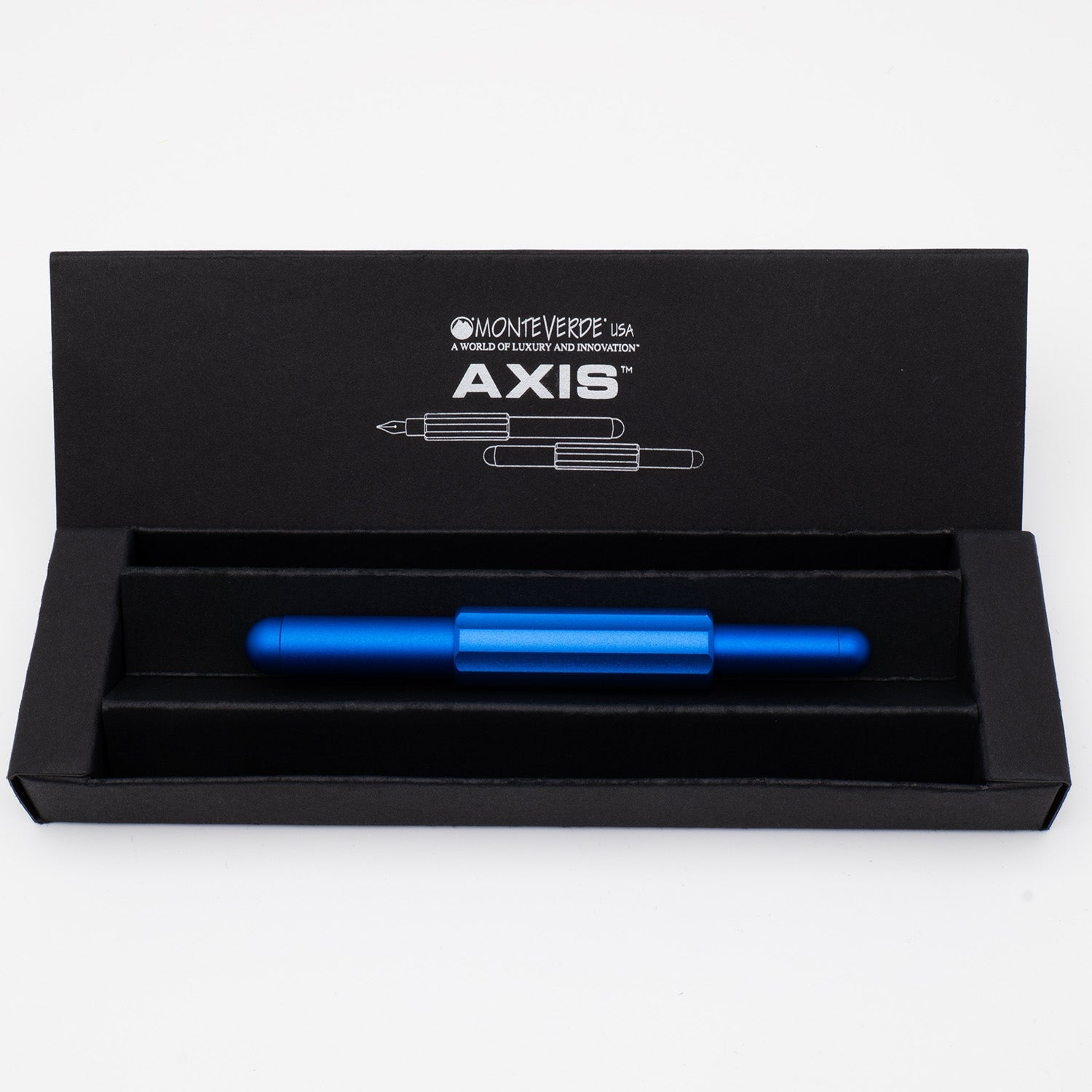Monteverde Axis Fountain Pen - Matte Blue