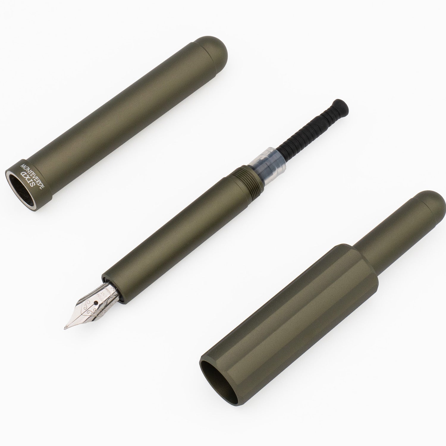 Monteverde Axis Fountain Pen - Matte Olive