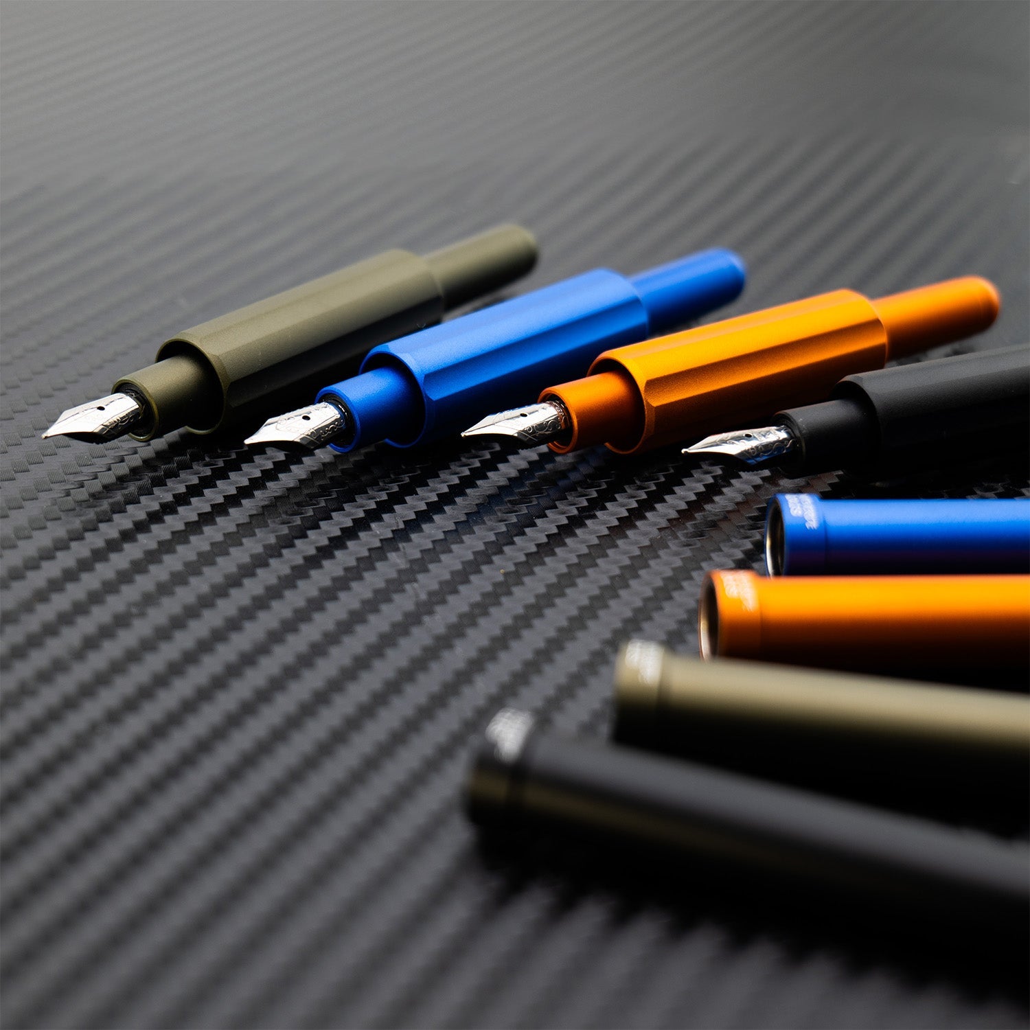 Monteverde Axis Fountain Pen - Matte Olive