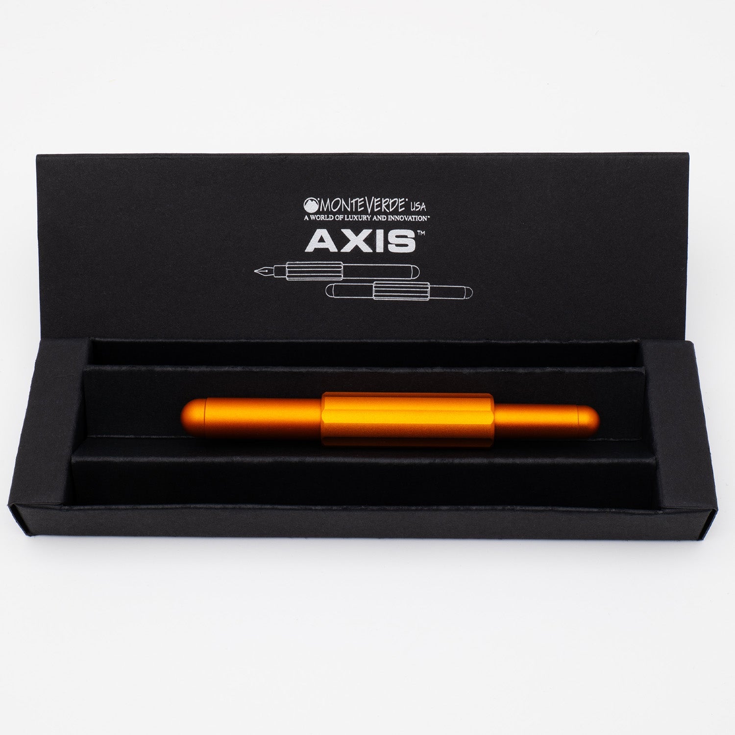 Monteverde Axis Fountain Pen - Matte Orange