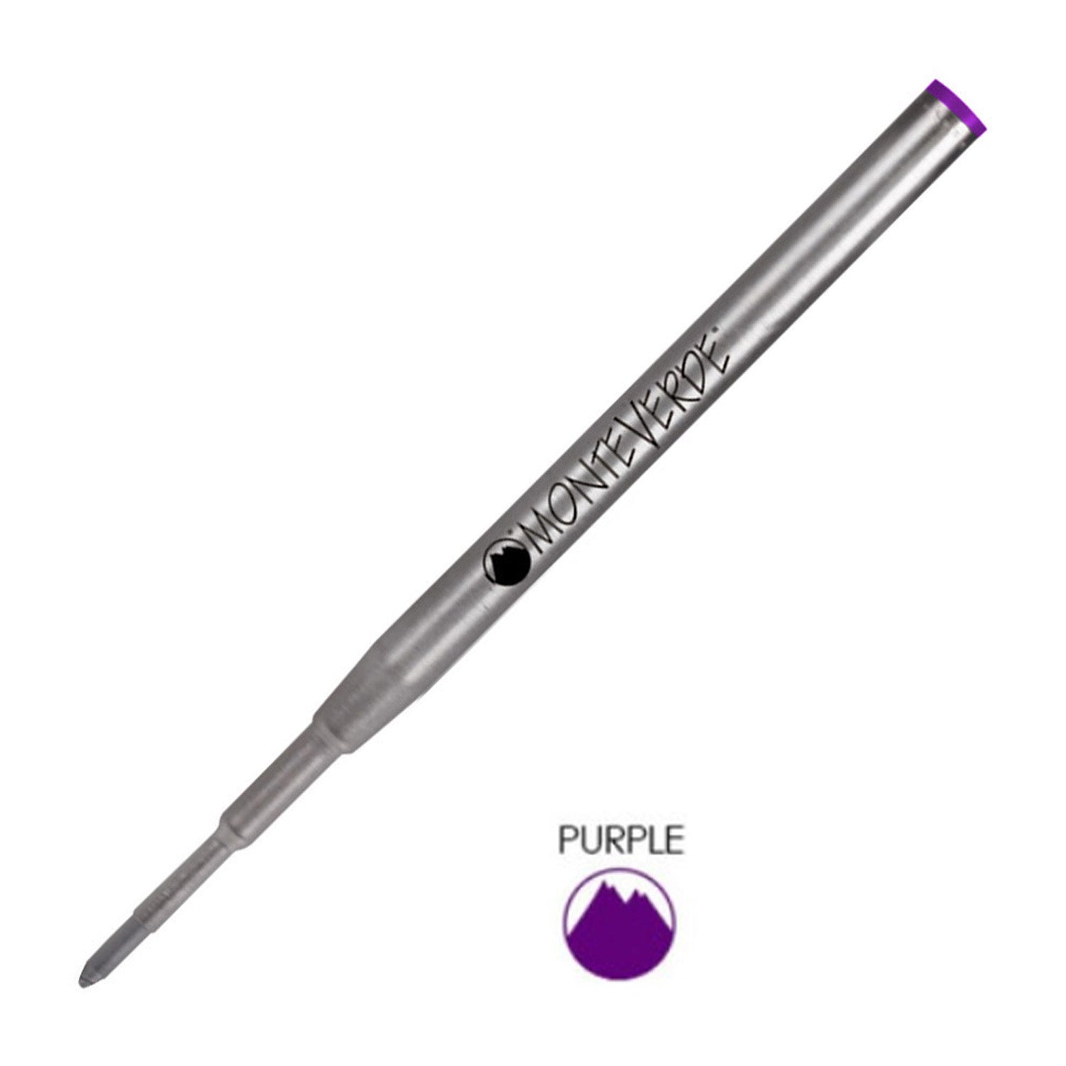 Monteverde Ball Pen Refill for Montblanc - Medium - Purple - Pack of 2 2