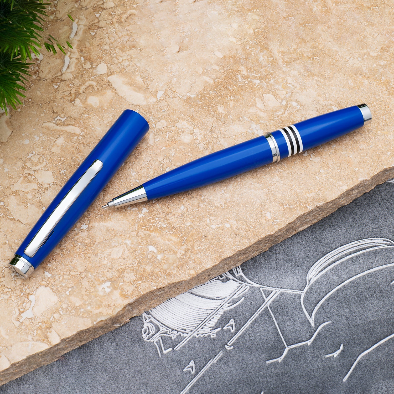 Monteverde Dakota Roller Ball Pen - Air Force Blue CT