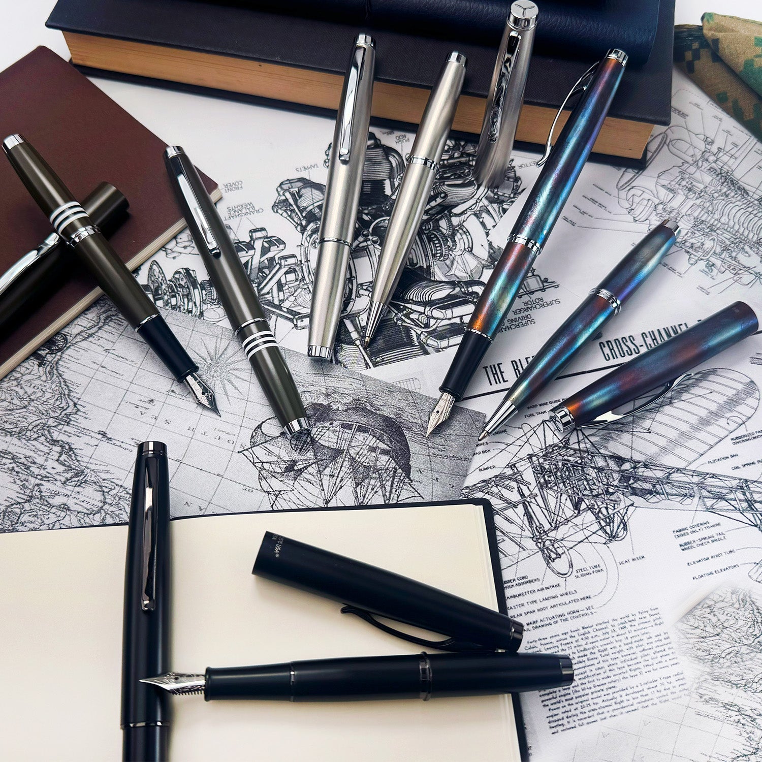 Monteverde Dakota Roller Ball Pen - Black Sky BT