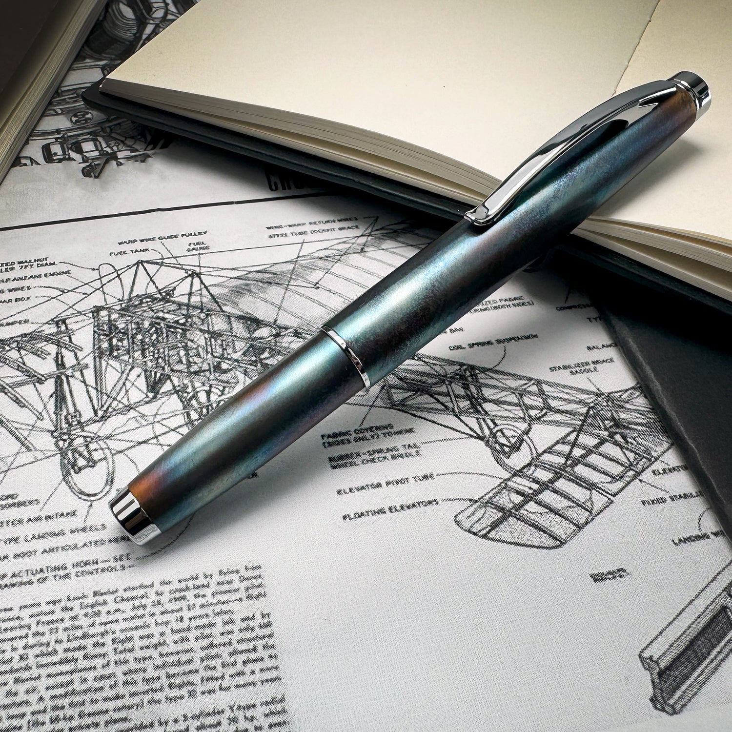 Monteverde Dakota Roller Ball Pen - Raw Flame CT