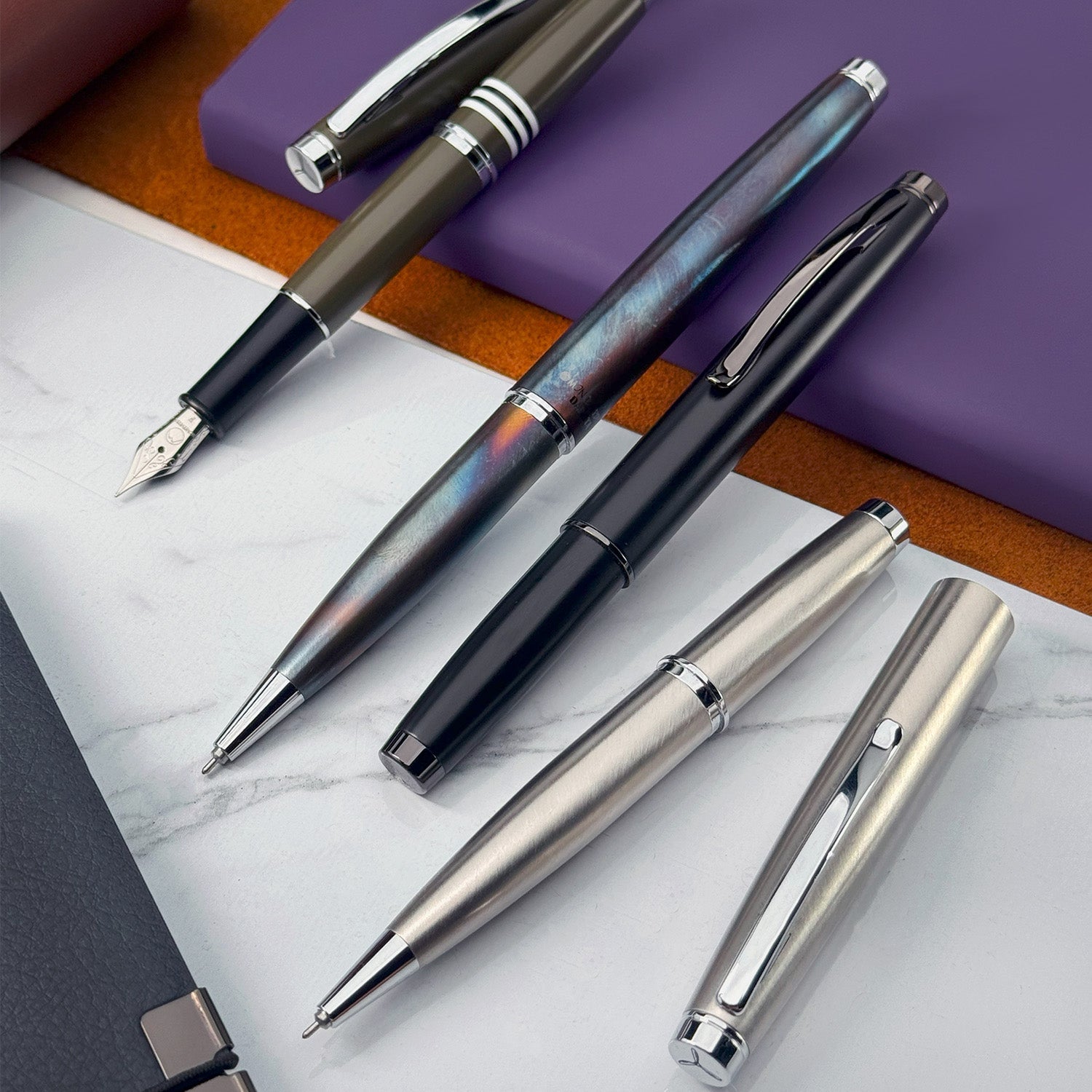 Monteverde Dakota Roller Ball Pen - Raw Flame CT