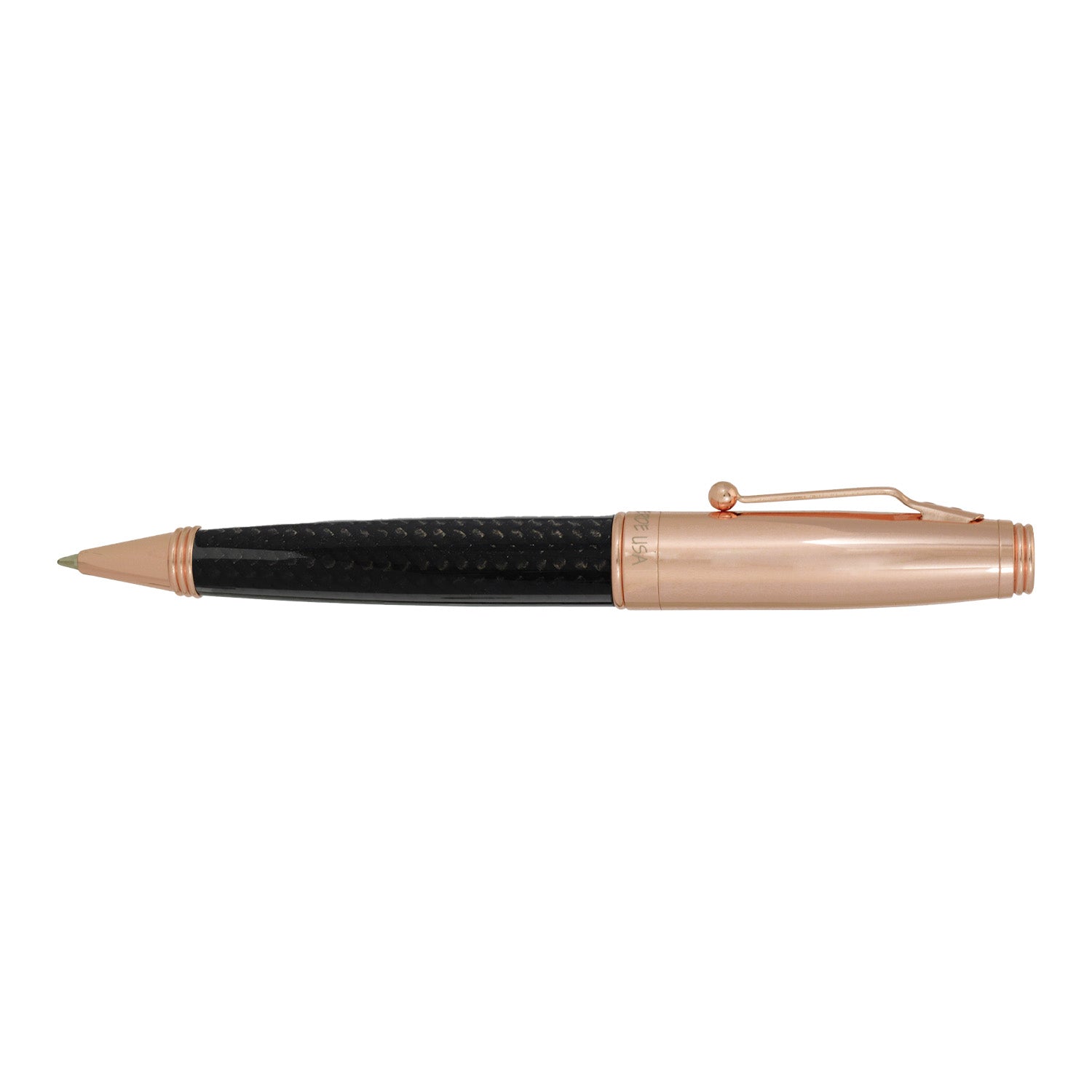Monteverde Invincia Ball Pen - Rosegold & Carbon Fibre 4