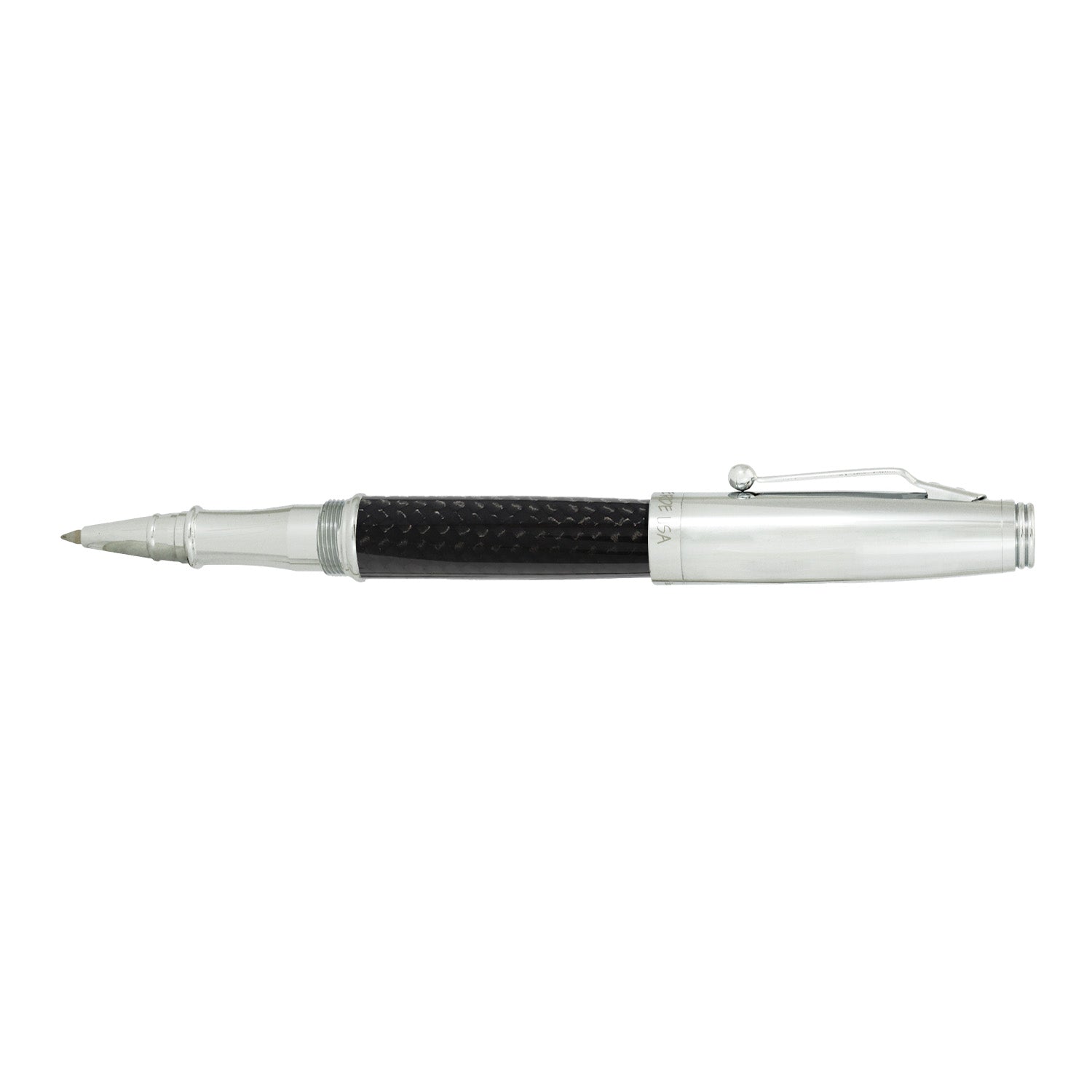 Monteverde Invincia Roller Ball Pen - Chrome & Carbon Fibre 3