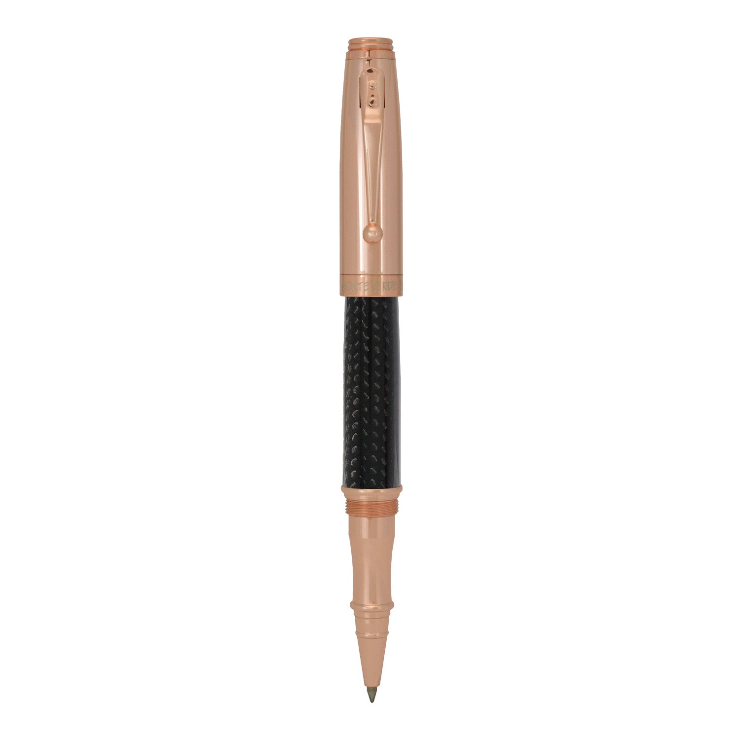  Monteverde Invincia Roller Ball Pen - Rosegold & Carbon Fibre 2