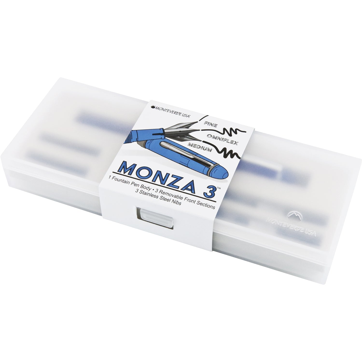 Monteverde Monza 3+ Fountain Pen Gift Set - Blue CT