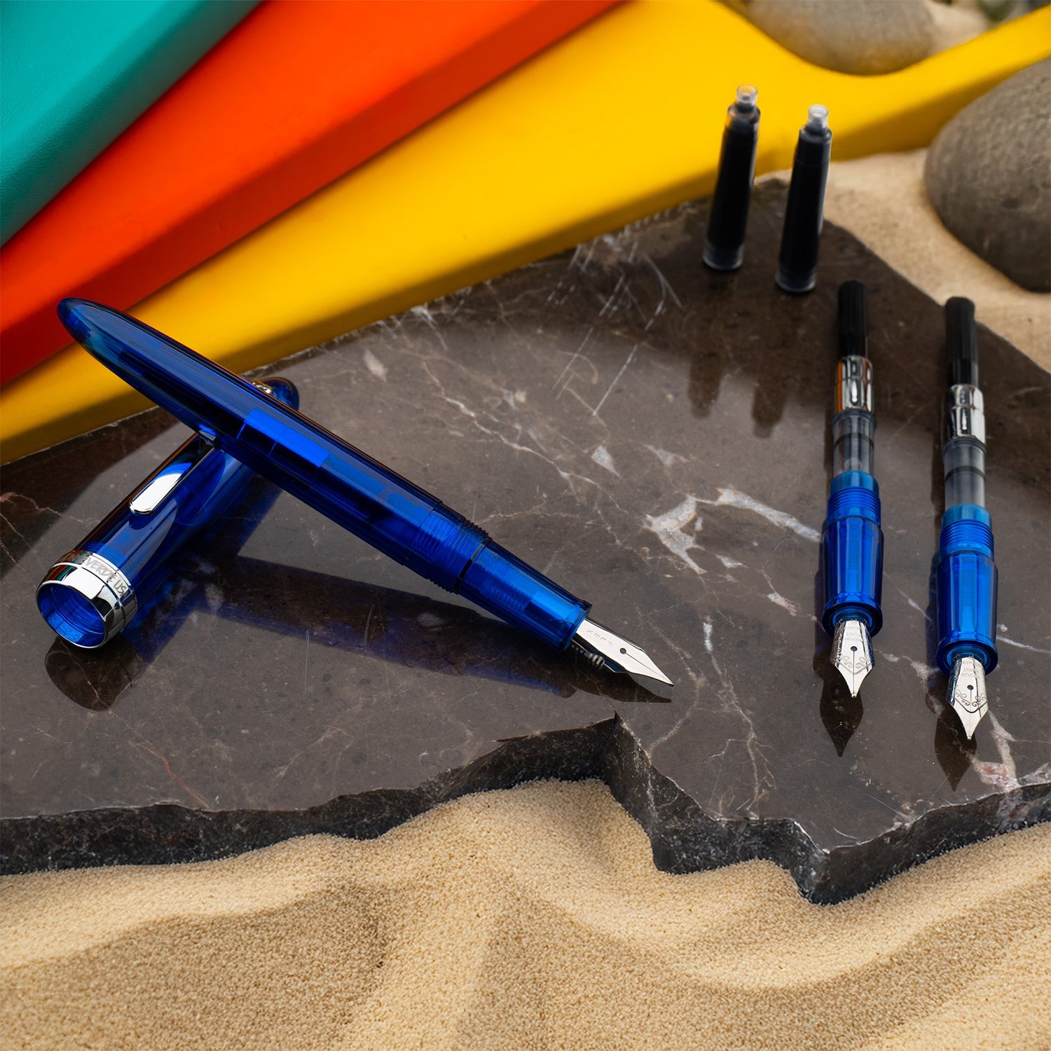 Monteverde Monza 3+ Fountain Pen Gift Set - Blue CT