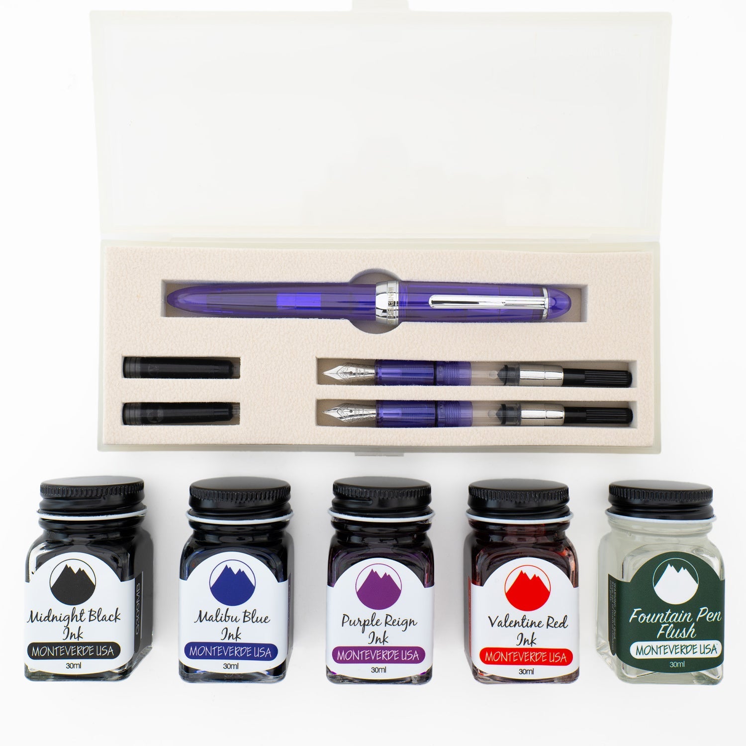 Monteverde Monza 3+ Fountain Pen Gift Set - Purple CT