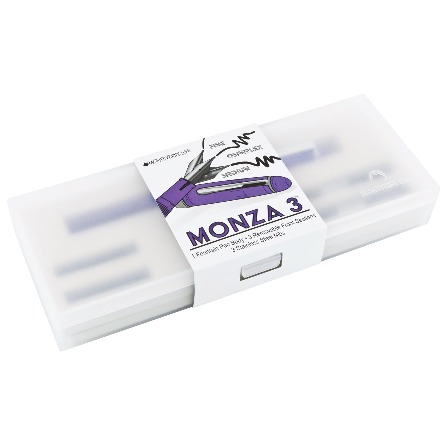 Monteverde Monza 3+ Fountain Pen Gift Set - Purple CT
