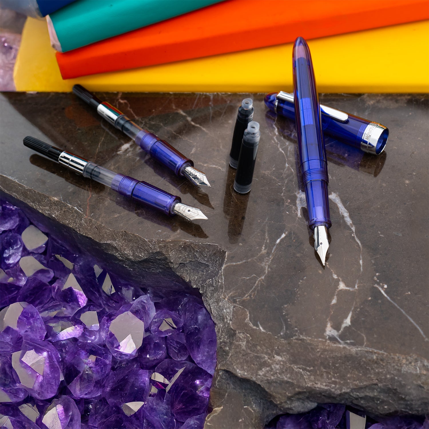 Monteverde Monza 3+ Fountain Pen Gift Set - Purple CT