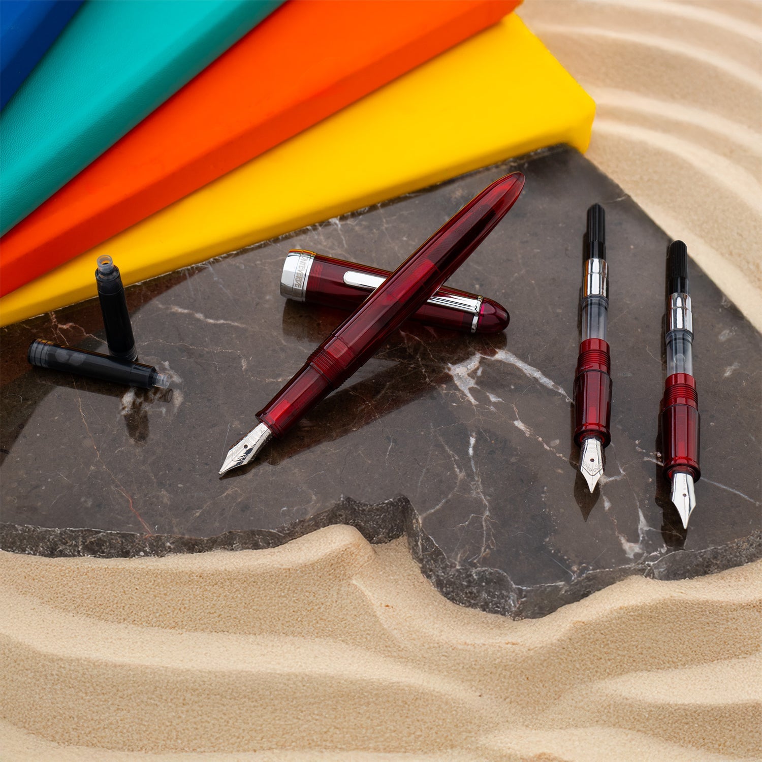 Monteverde Monza 3+ Fountain Pen Gift Set - Red CT