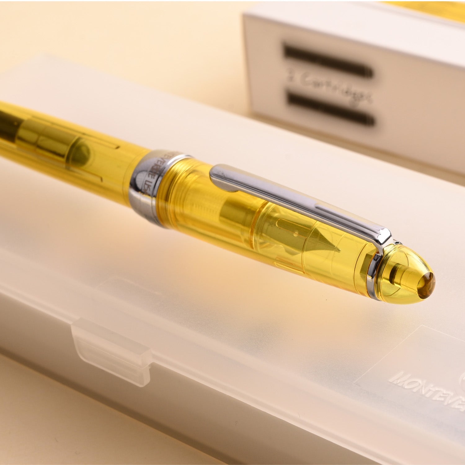 Monteverde Monza ID Fountain Pen - Yellow CT 10