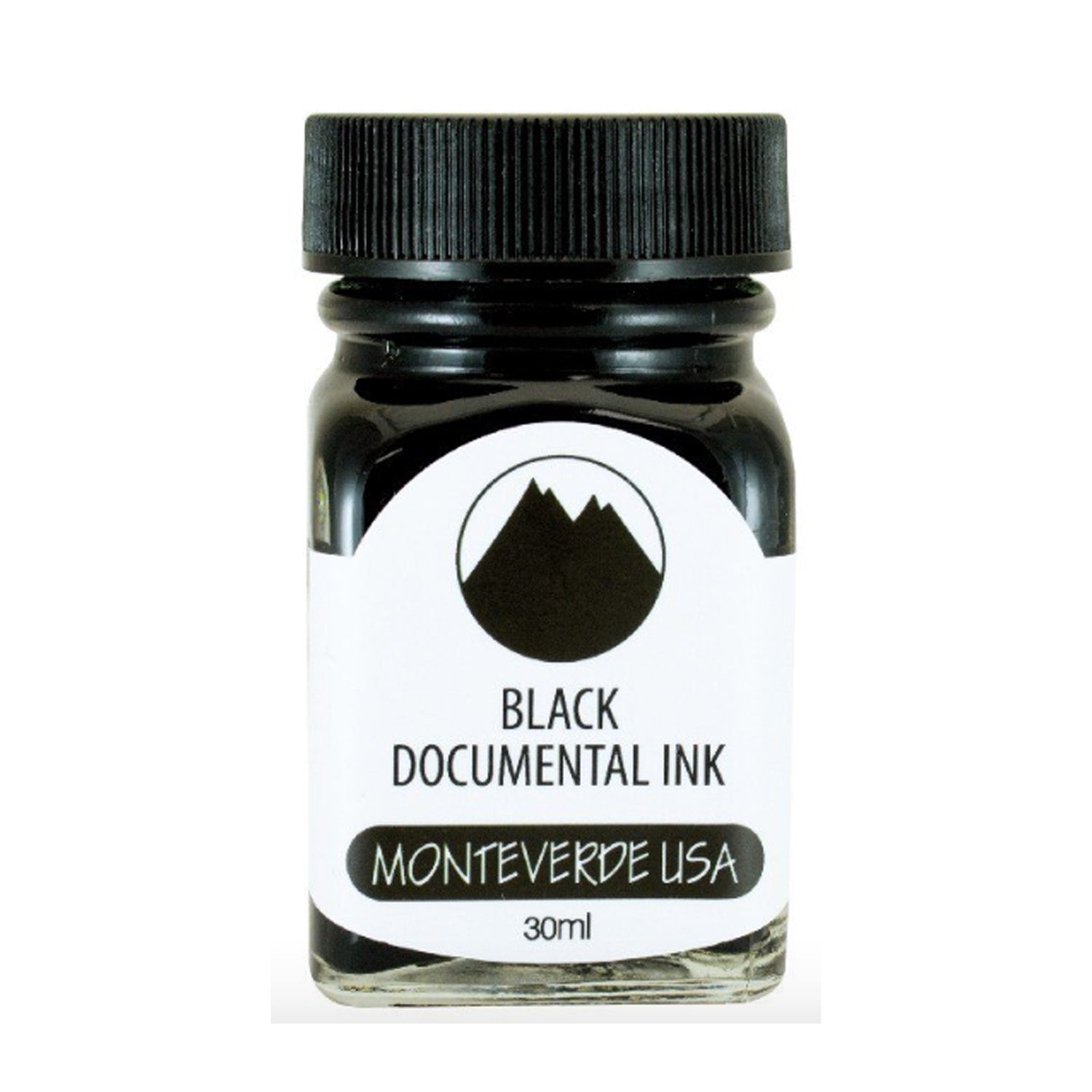 Monteverde Permanent Documental Blister Ink Bottle, Black - 30ml 1 