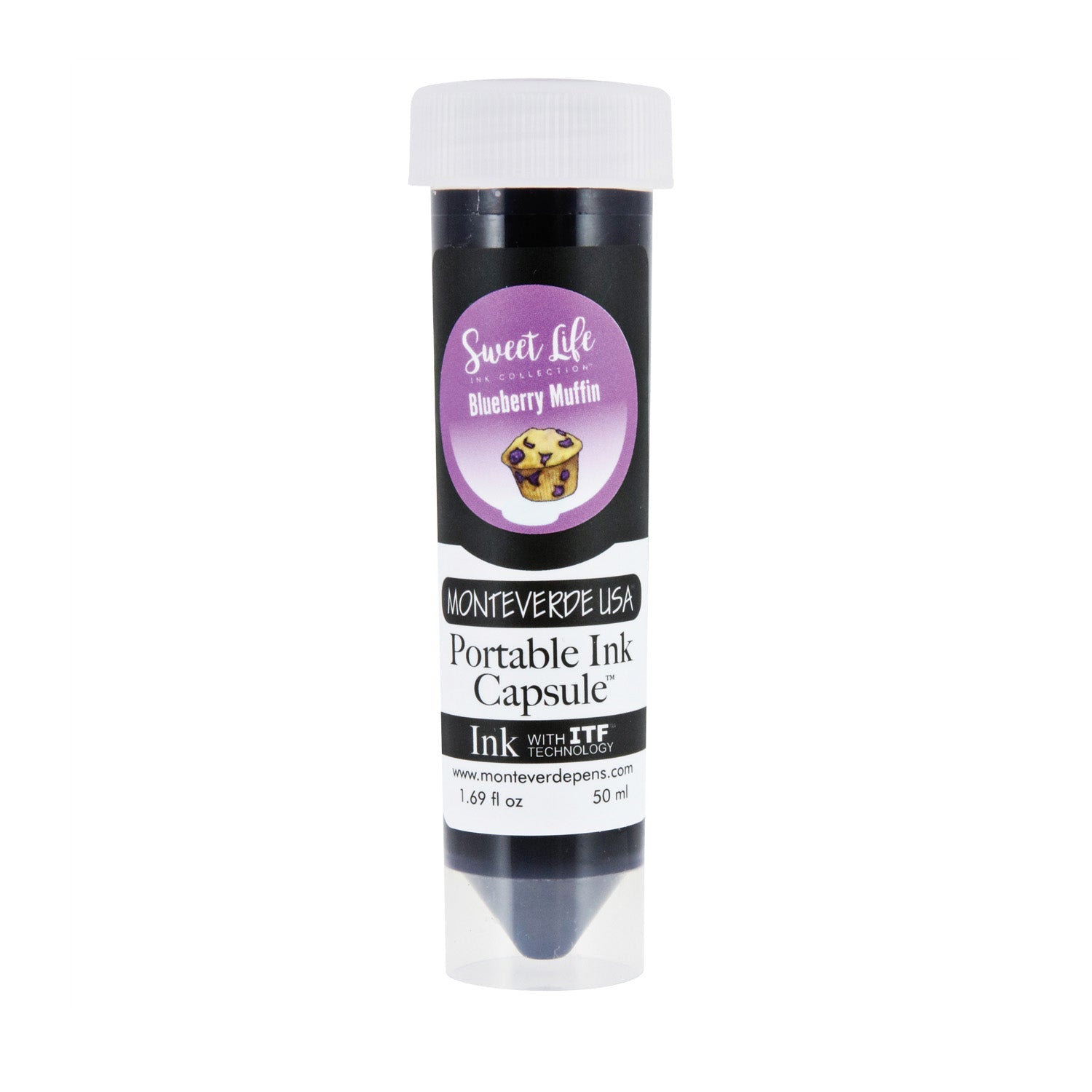 Monteverde Portable 50ml Ink Capsule, Blueberry