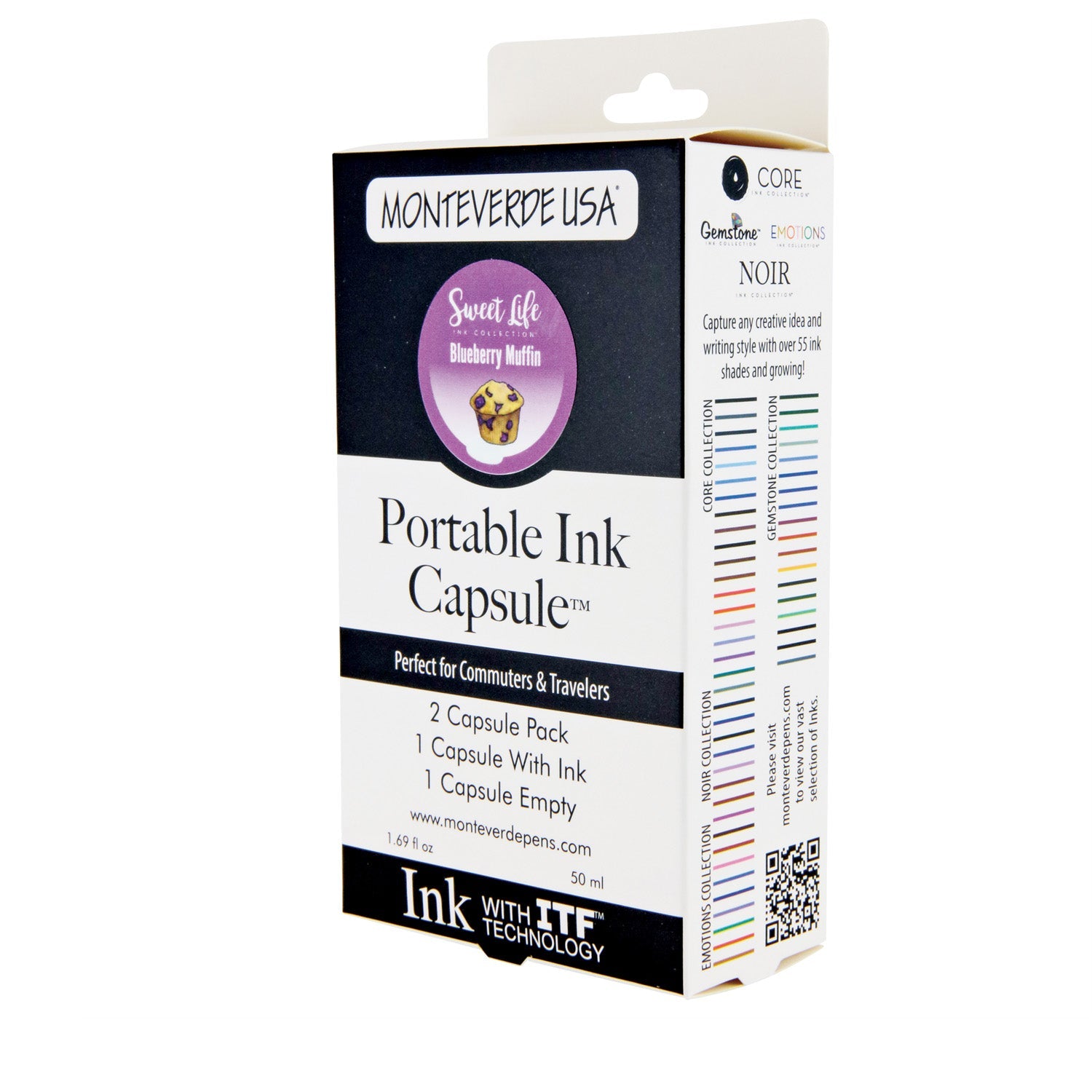 Monteverde Portable 50ml Ink Capsule, Blueberry
