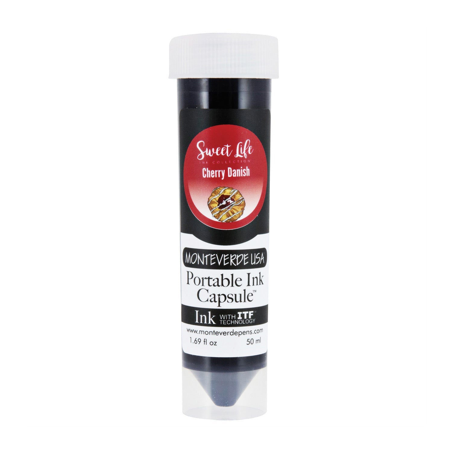 Monteverde Portable 50ml Ink Capsule, Cherry Danish