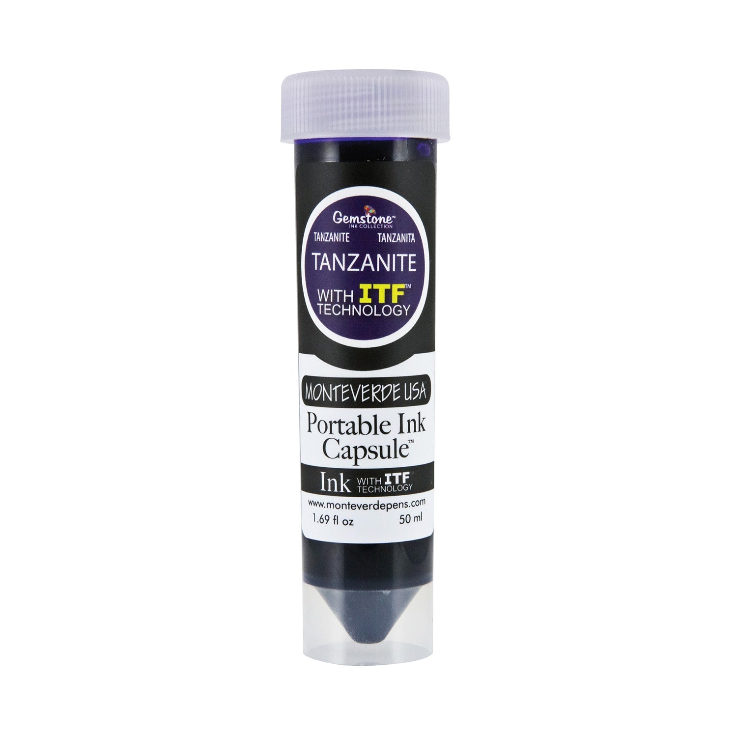 Monteverde Portable 50ml Ink Capsule, Tanzanite