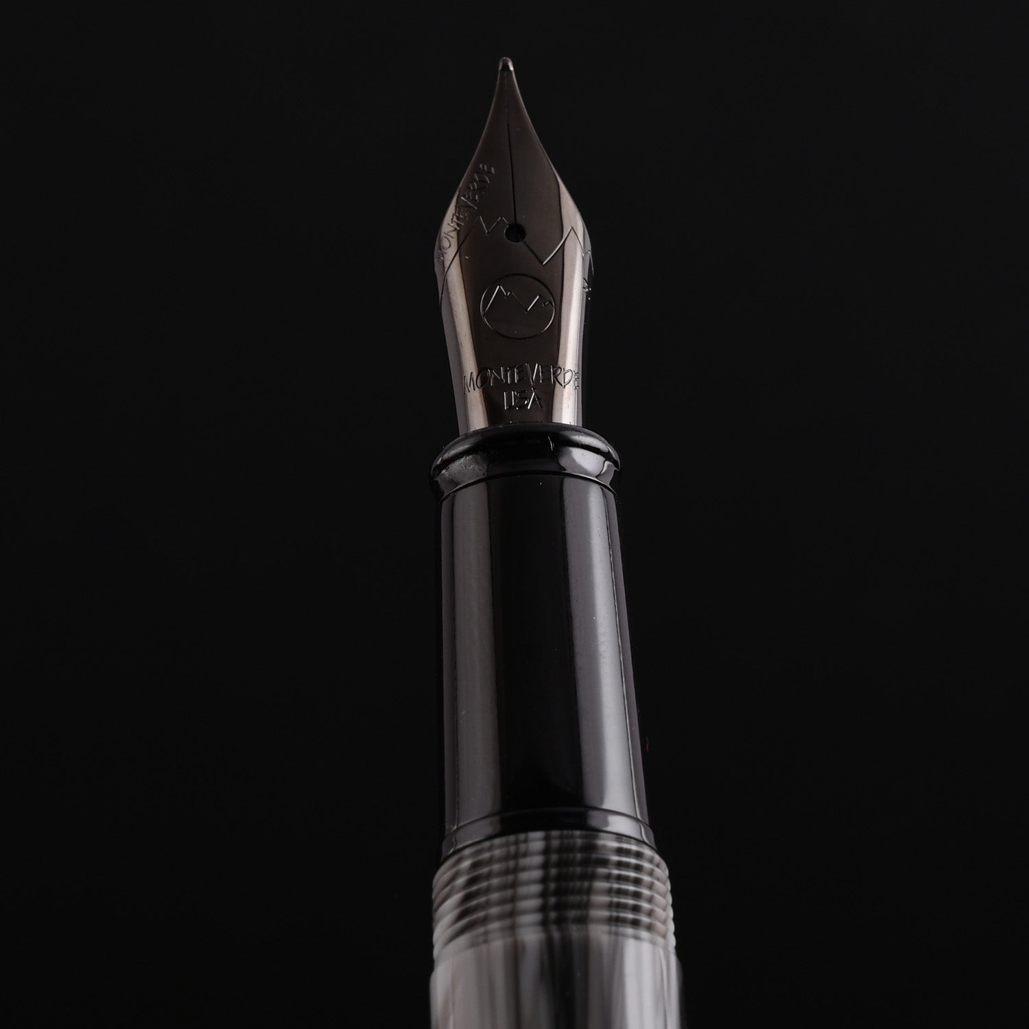 Monteverde Prima Fountain Pen - Grey Swirl BT 12