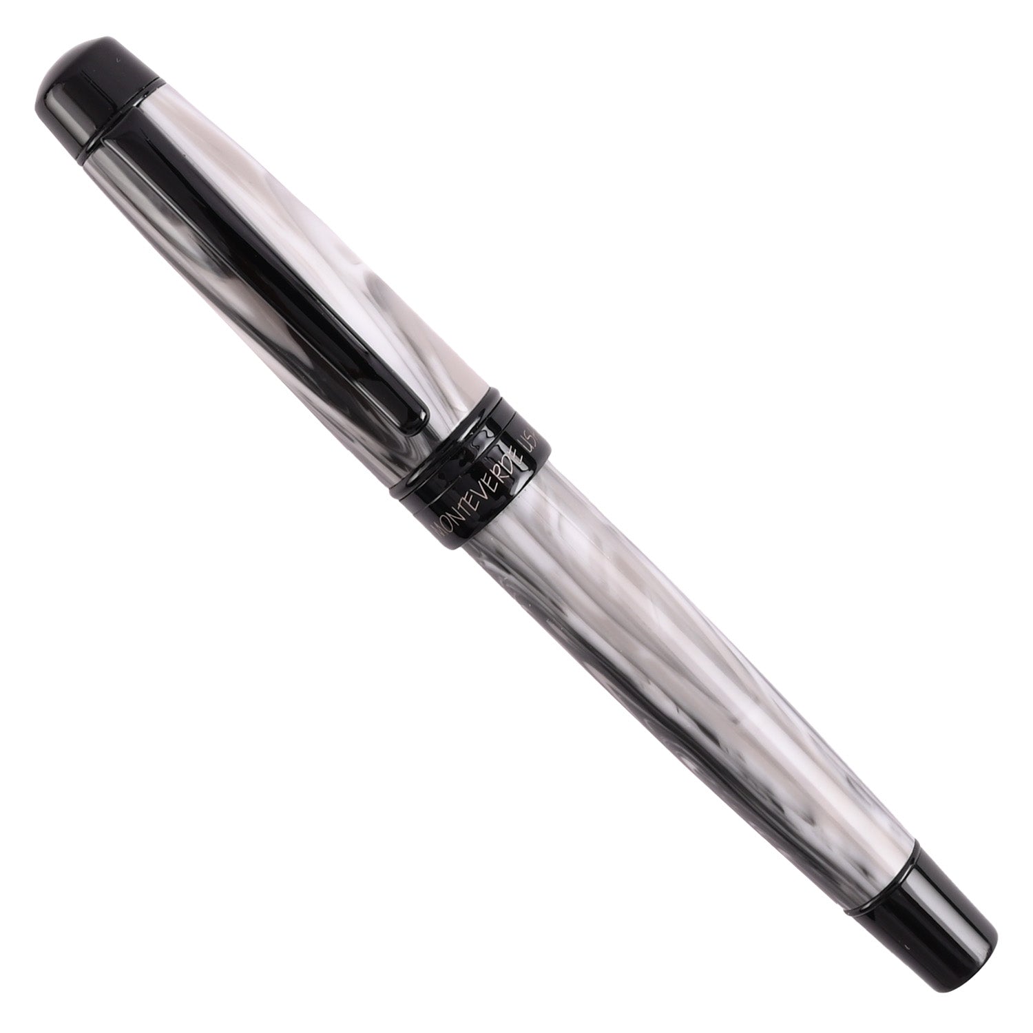 Monteverde Prima Fountain Pen - Grey Swirl BT 5