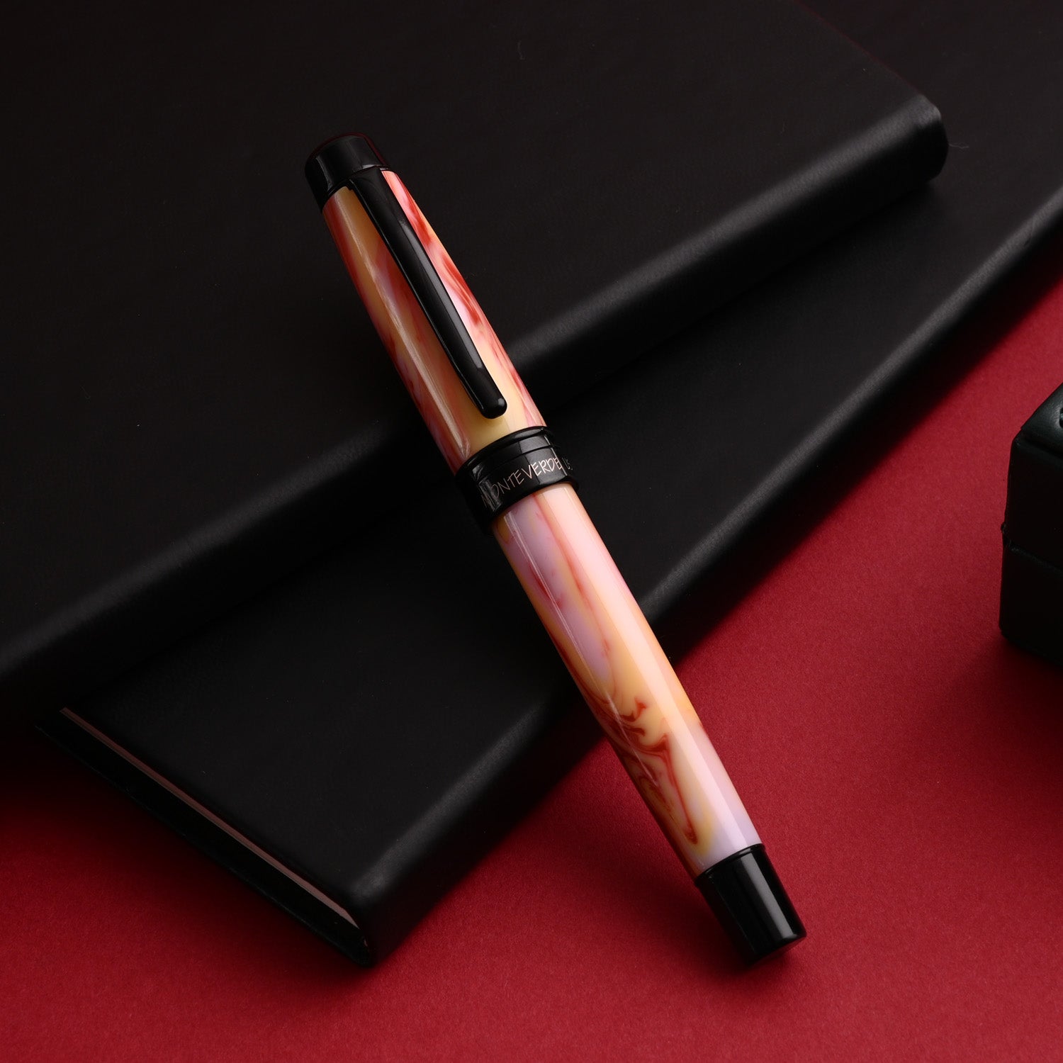 Monteverde Prima Fountain Pen - Red Swirl BT 16