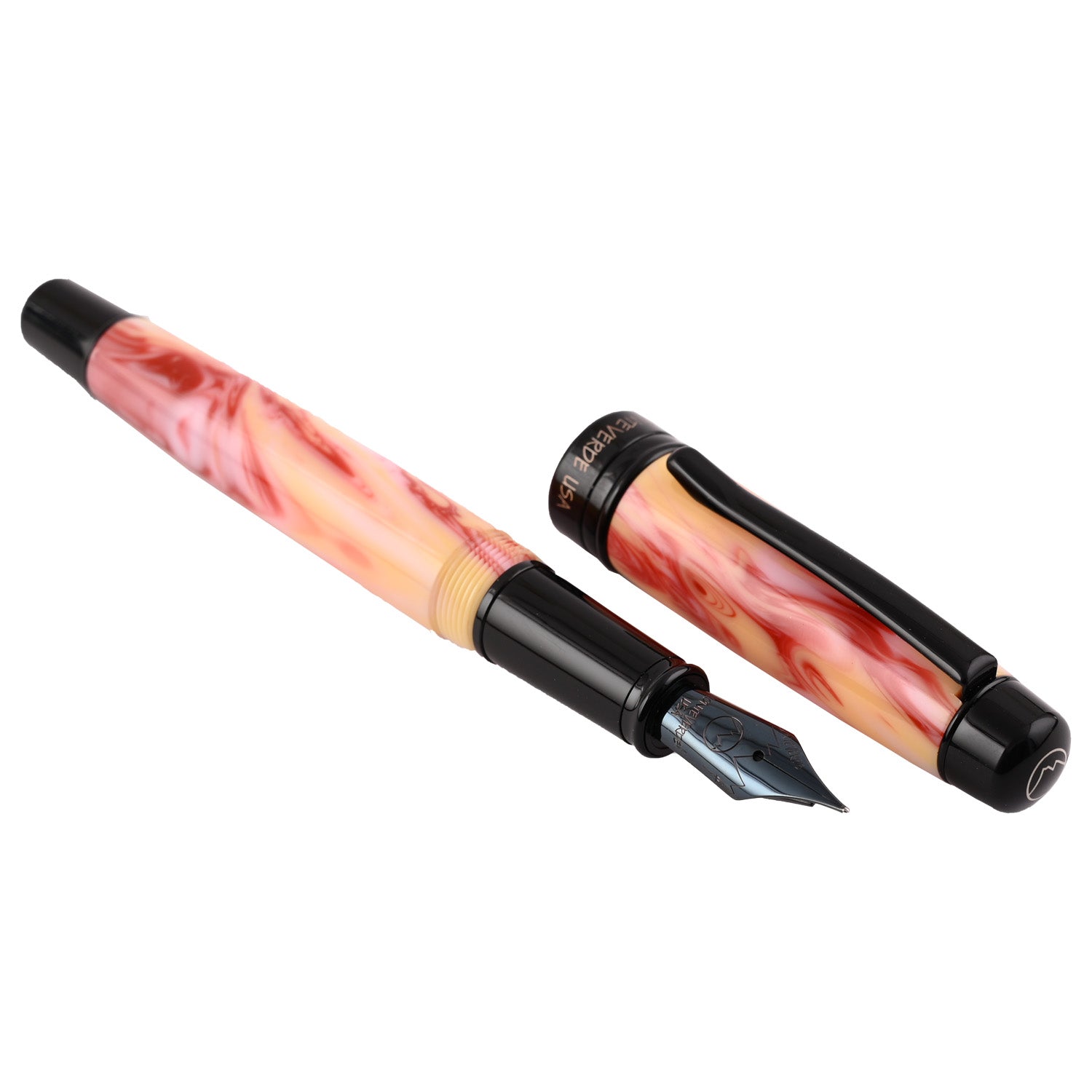 Monteverde Prima Fountain Pen - Red Swirl BT 2
