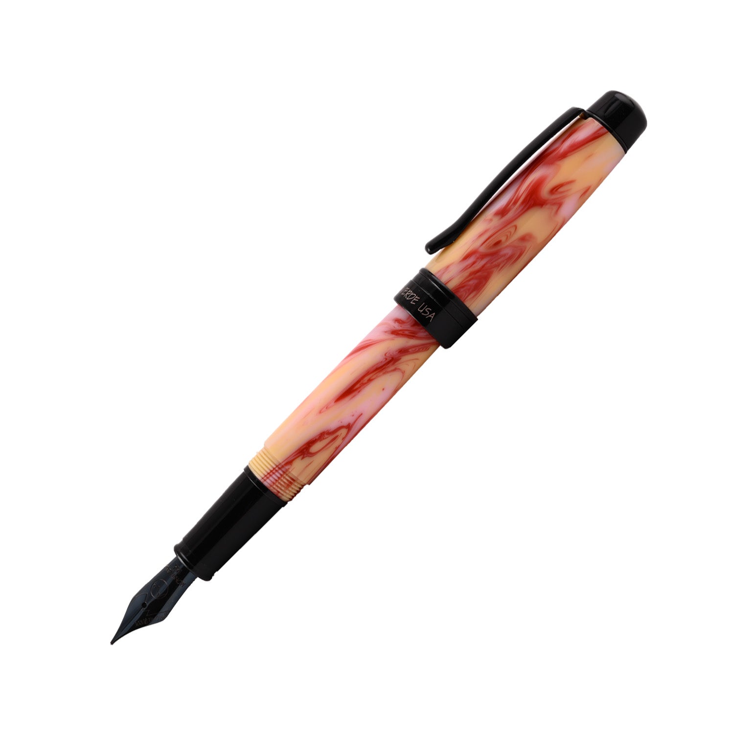 Monteverde Prima Fountain Pen - Red Swirl BT 5