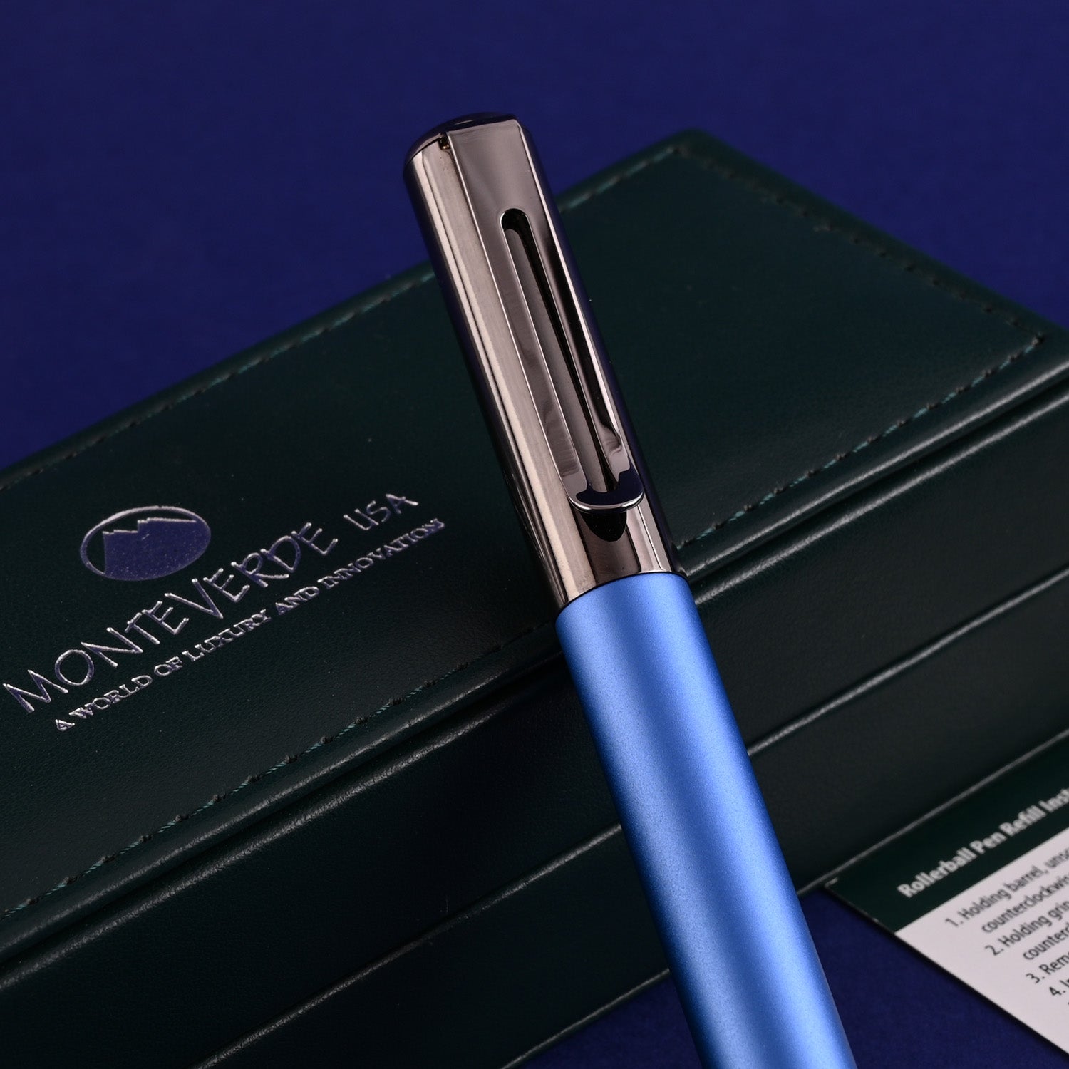 Monteverde Ritma Roller Ball Pen - Blue 10