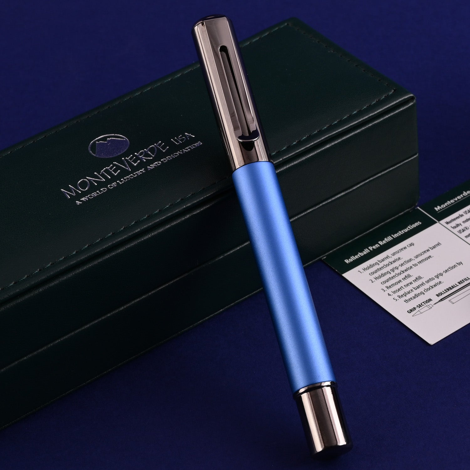 Monteverde Ritma Roller Ball Pen - Blue 11
