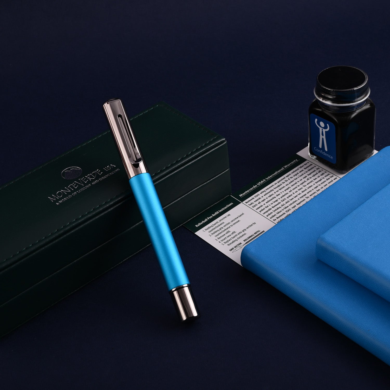 Monteverde Ritma Roller Ball Pen - Turquoise 10