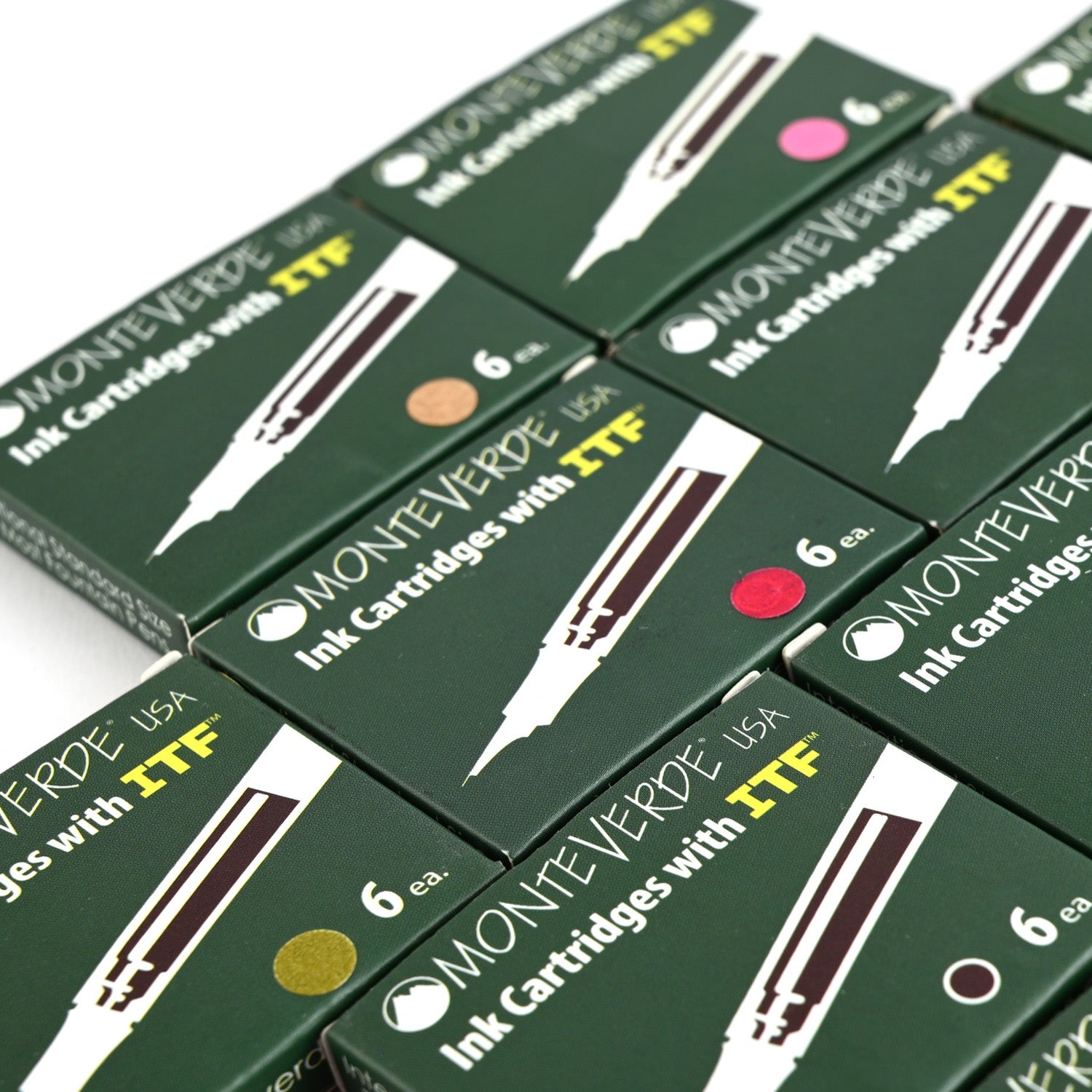 Monteverde Standard Ink Cartridge Pack of 6 - Amethyst
