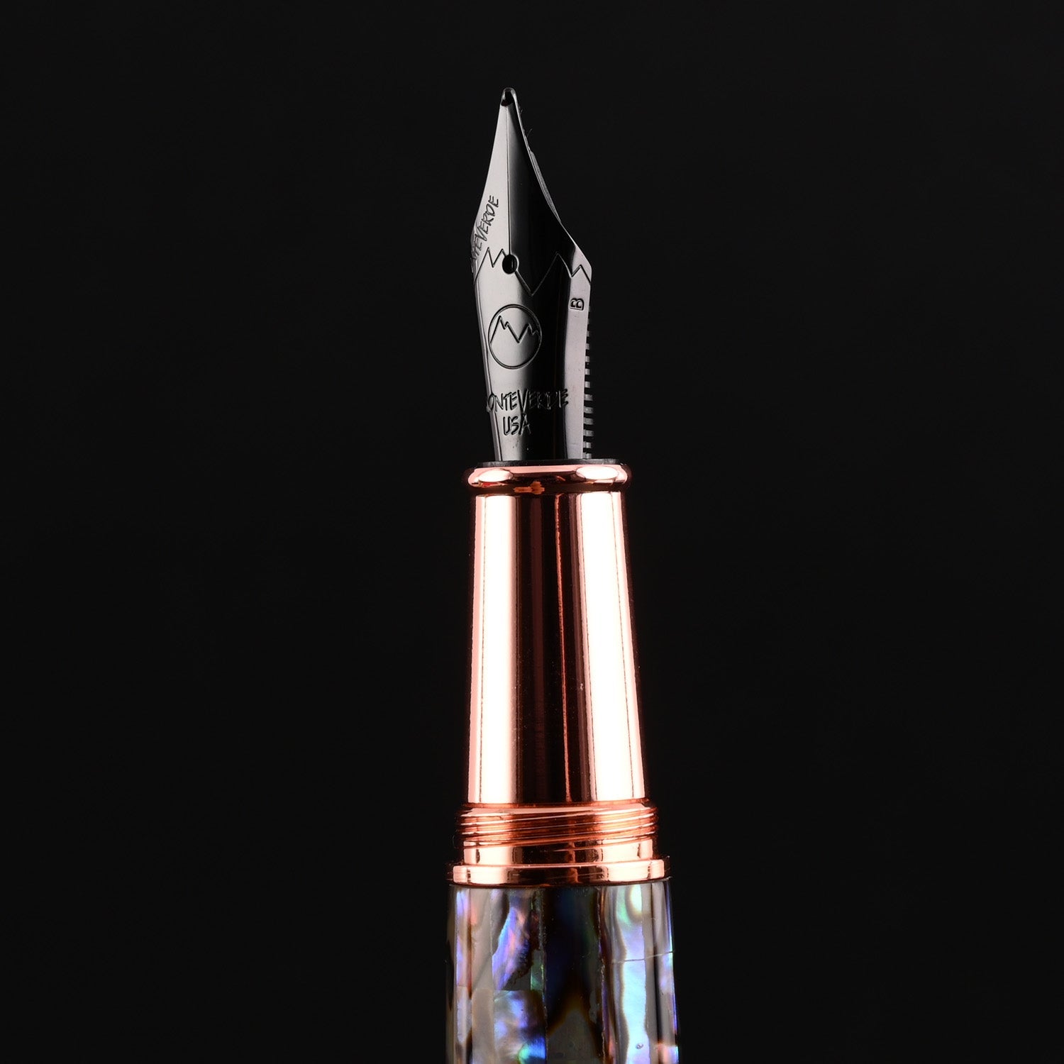 Monteverde Super Mega Abalone Fountain Pen - Rosegold (Limited Edition) 13