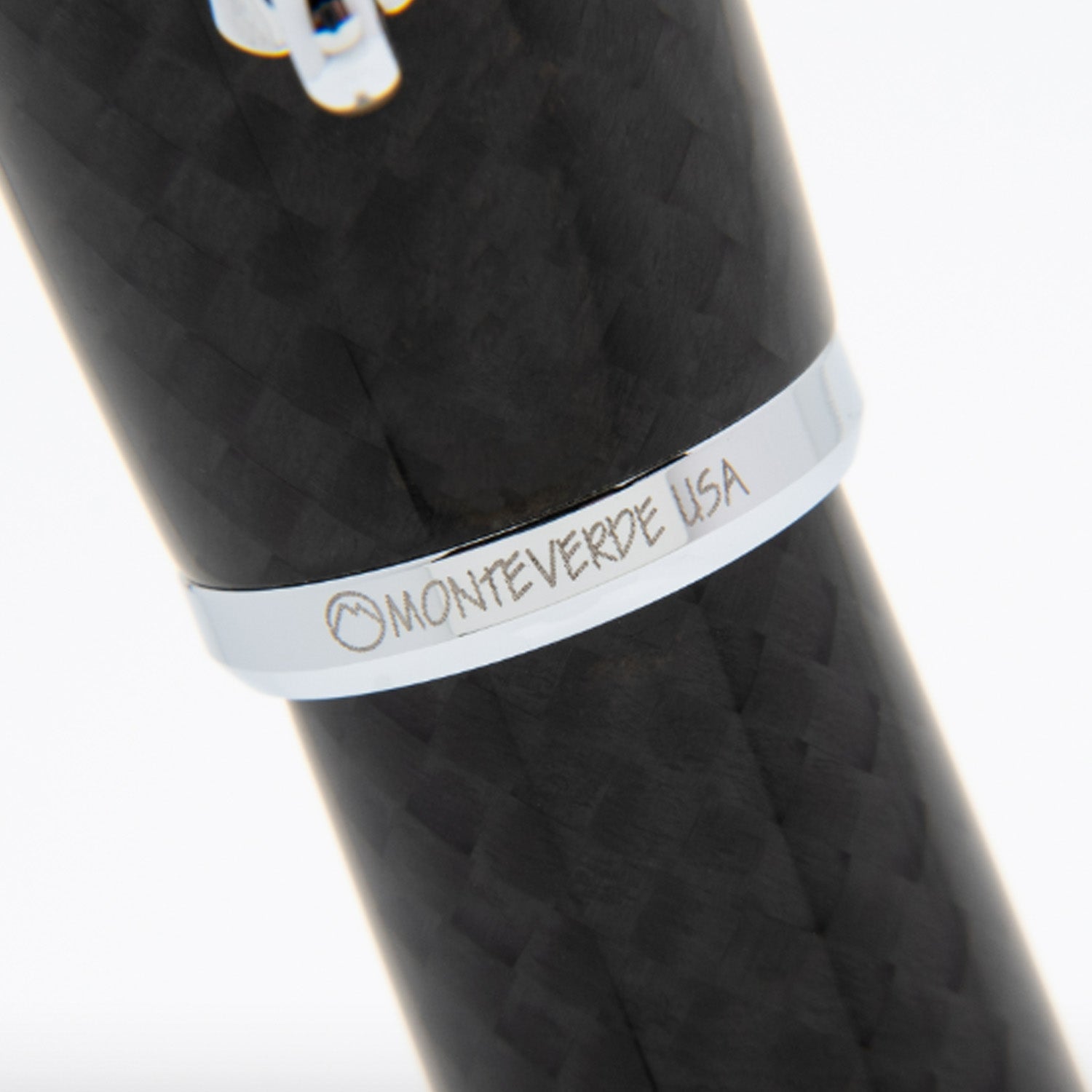 Monteverde Super Mega Carbon Fibre Fountain Pen - Black CT 11