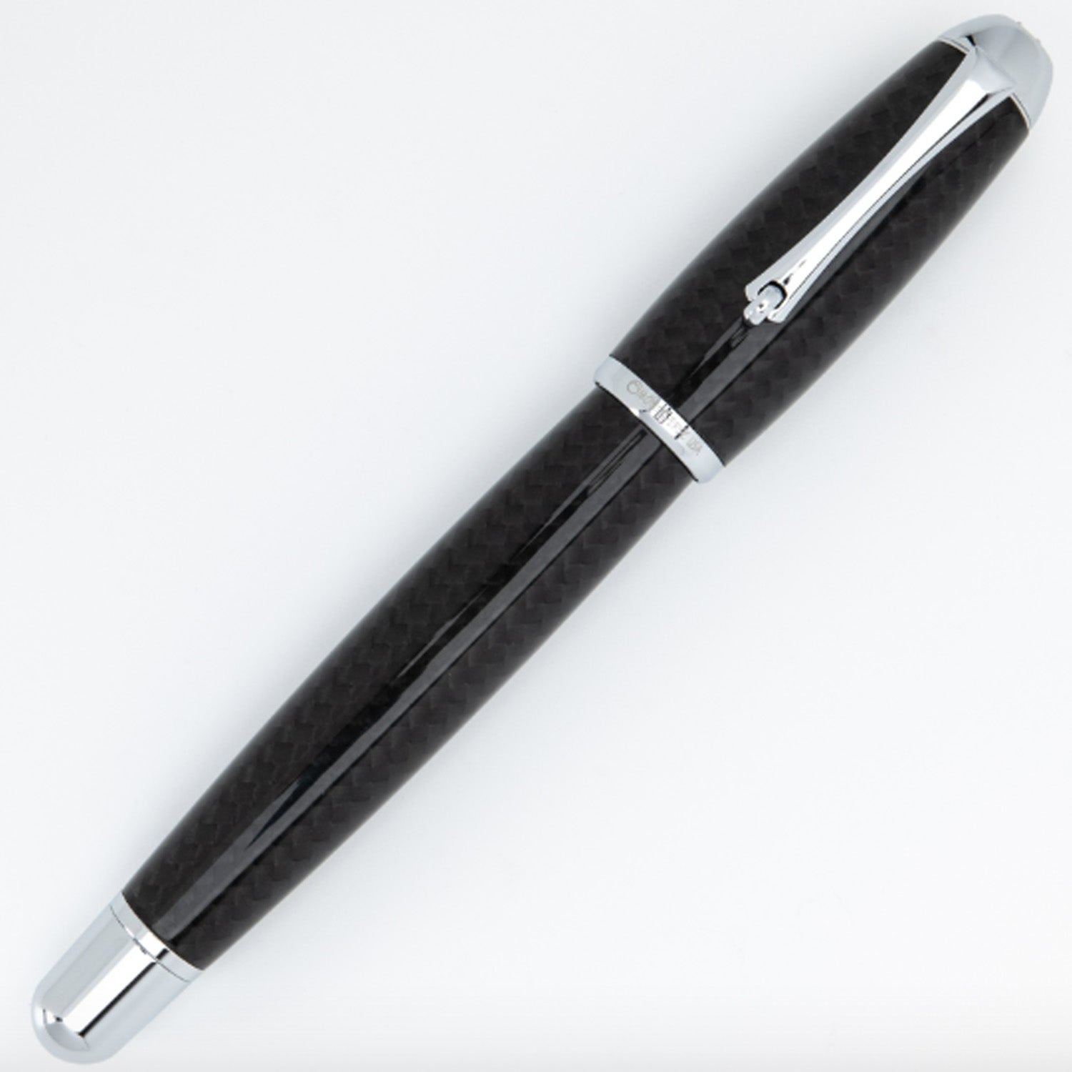 Monteverde Super Mega Carbon Fibre Fountain Pen - Black CT 12