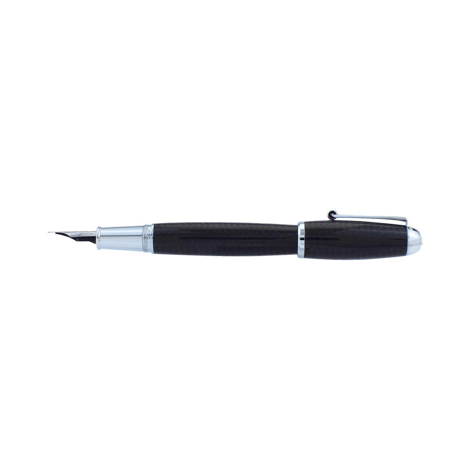 Monteverde Super Mega Carbon Fibre Fountain Pen - Black CT 6