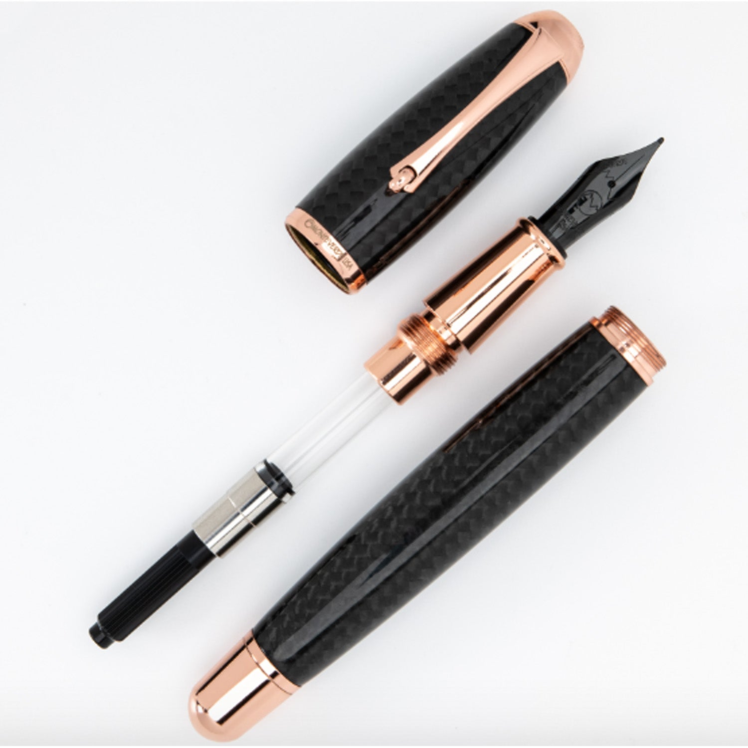 Monteverde Super Mega Carbon Fibre Fountain Pen - Black RGT 4