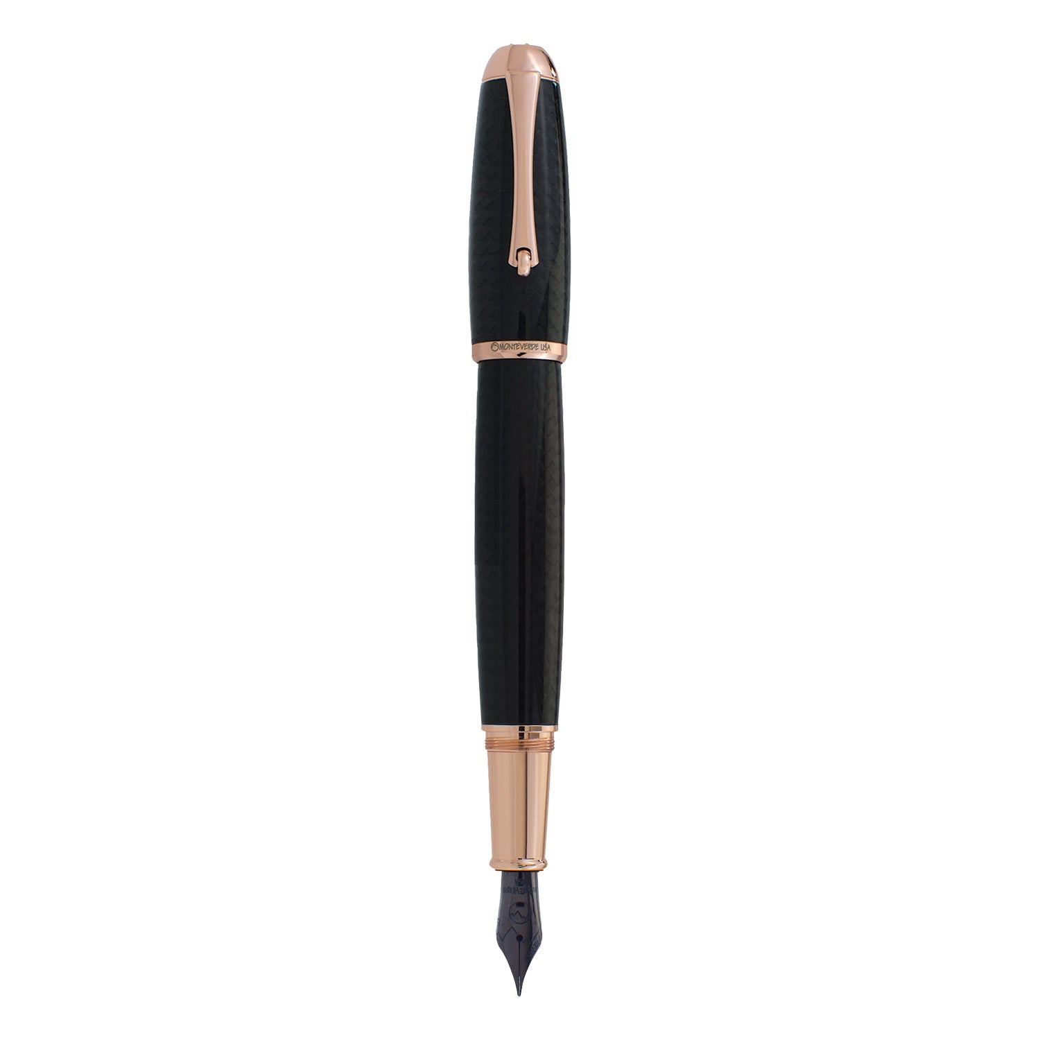 Monteverde Super Mega Carbon Fibre Fountain Pen - Black RGT 6