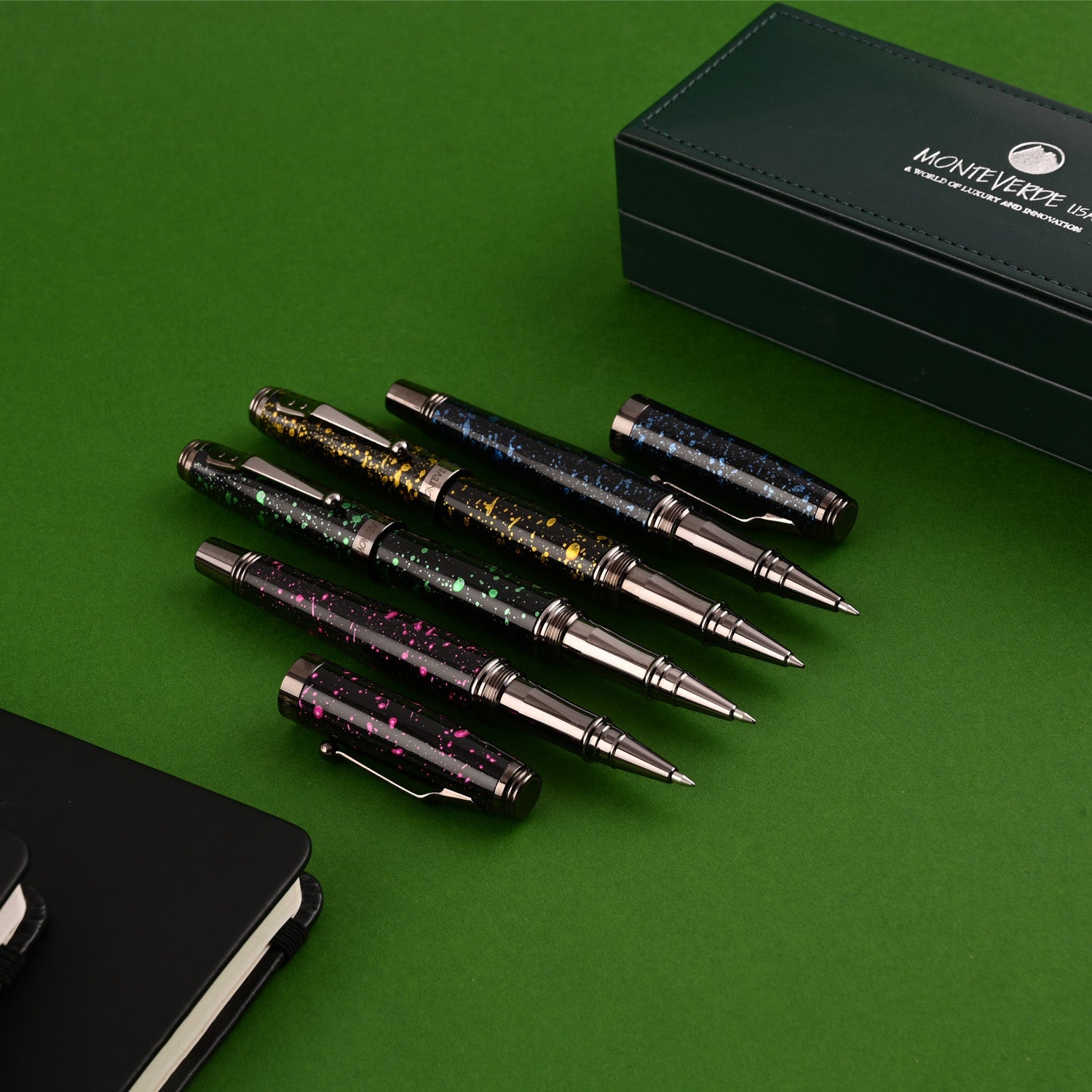 Monteverde Invincia Vega Roller Ball Pen - Starlight Green 5