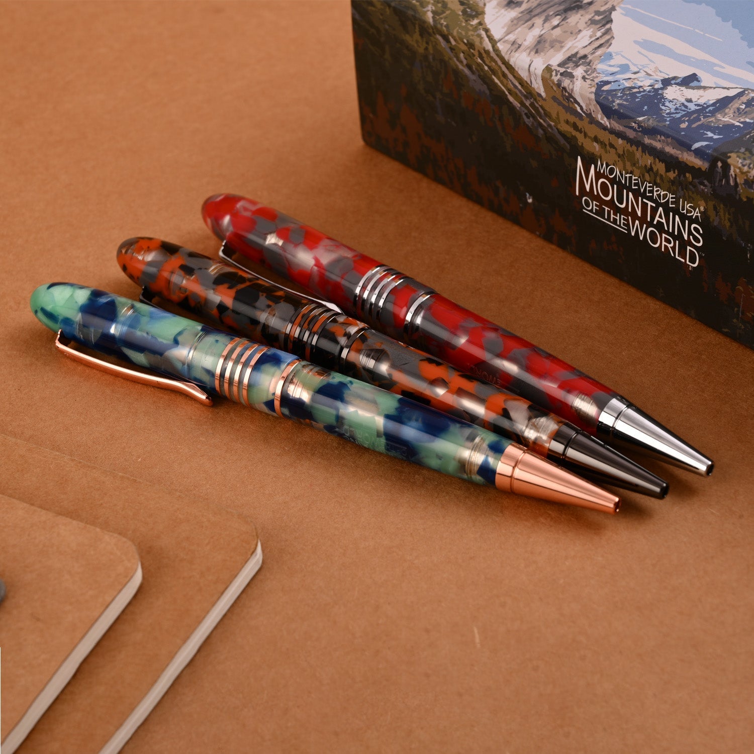 Monteverde Mountains of the World Ball Pen - Ruby CT 10