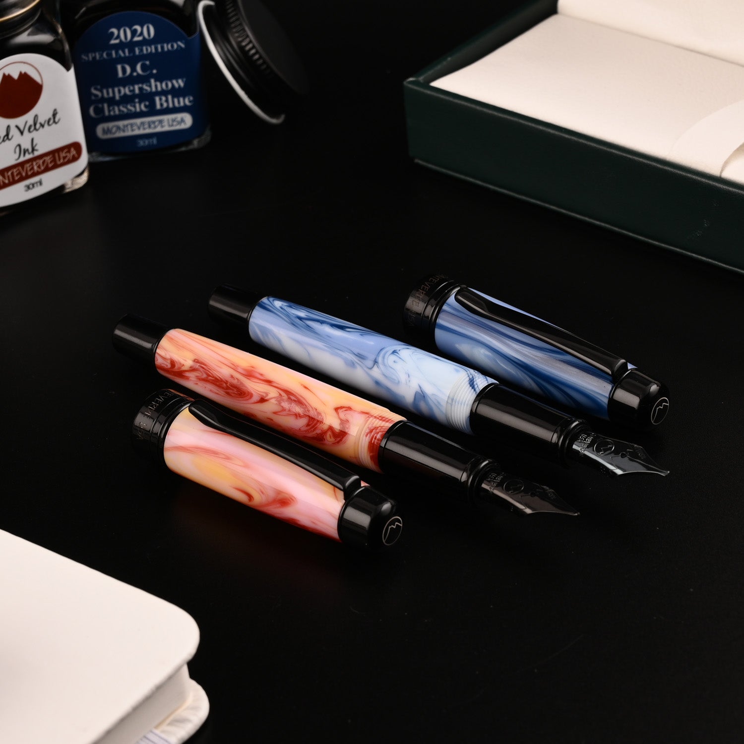 Monteverde Prima Fountain Pen - Grey Swirl BT 17