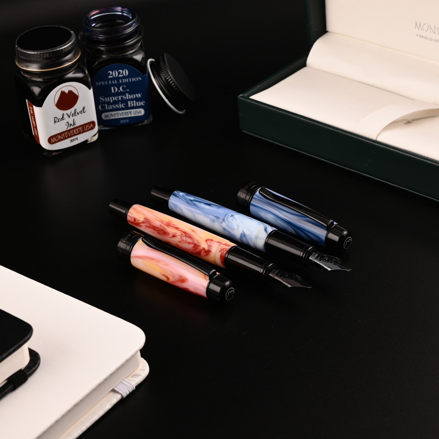 Monteverde Prima Fountain Pen - Grey Swirl BT 18