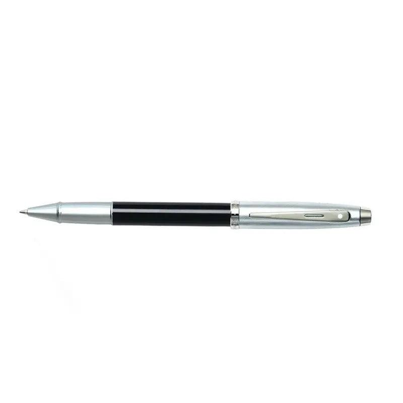Sheaffer 9313 Gift 100 Black and Brushed Chrome with Chrome Plated Trim Rollerball Pen