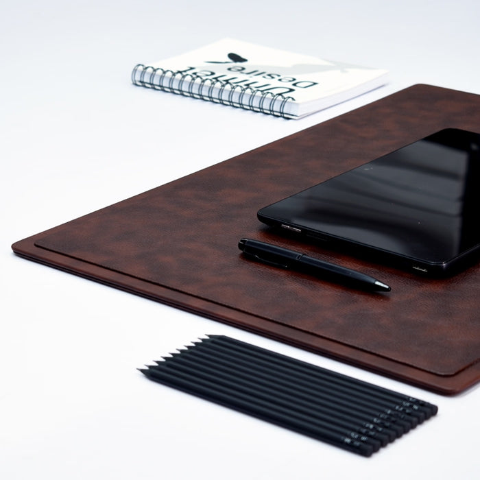 Unmet Desire 22x16 Inches Rigid Desk Blotter | Classic | Brown
