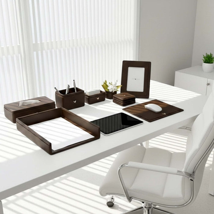 Unmet Desire Desk Set | Light | SO8 | Classic | Brown
