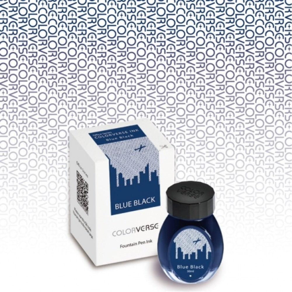 Colorverse | Office Series | Fountain Pen Ink | Blue and Black  Bottle | 30ml - penpencilink