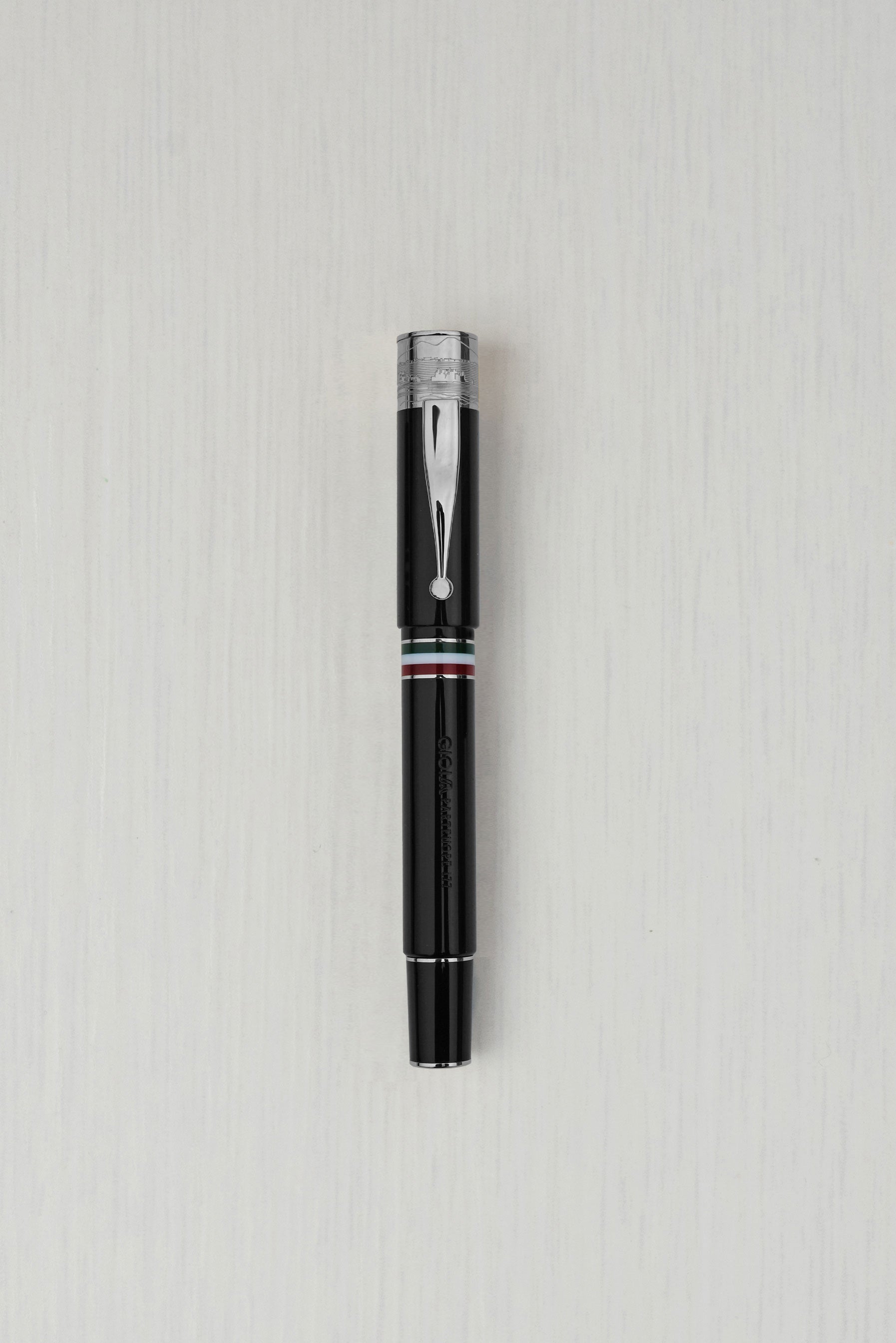 Gioia | Fountain Pen & Rollerball Pen | Partenope | Black | Ruthenium Trims