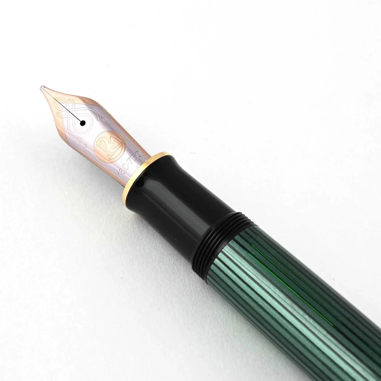 Pelikan Souveran M1000 Fountain Pen – Black & Green GT