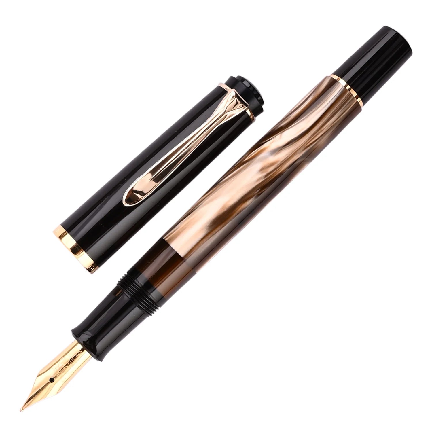 Pelikan M200 Fountain Pen – Brown Marbled